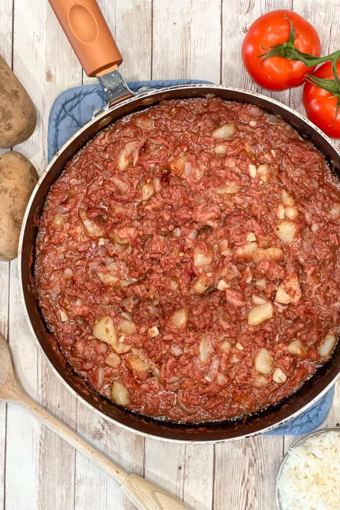 canned corned beef and potatoes recipe
