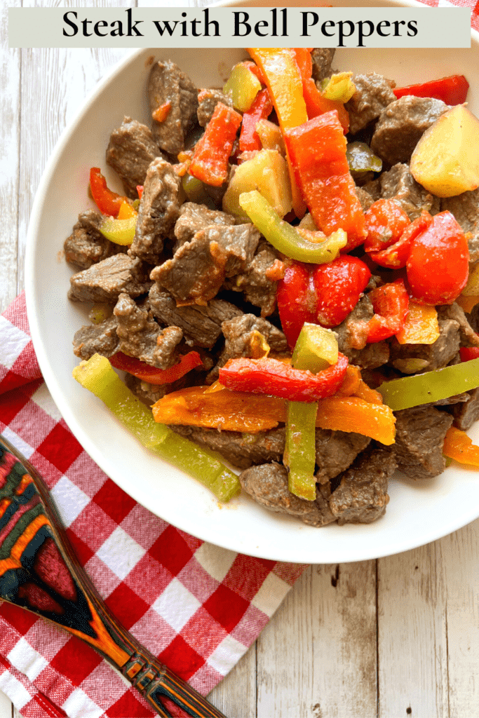 Steak with Bell Peppers