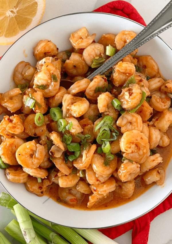 15-Minute Asian Chili Garlic Butter Shrimp with Sprite