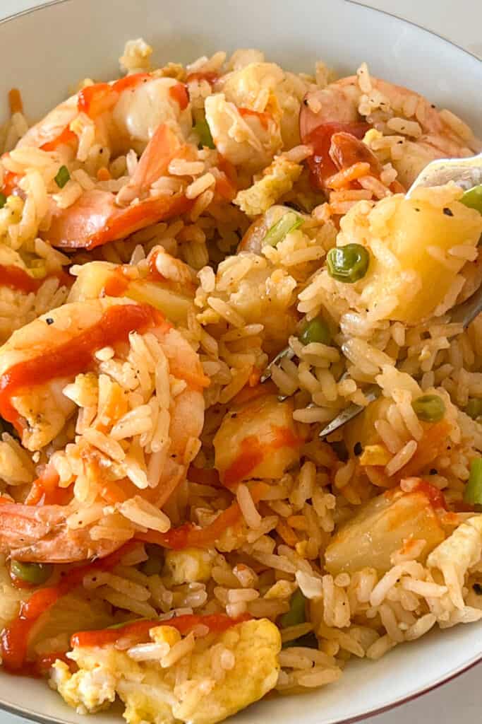 shrimp and pineapple fried rice recipe