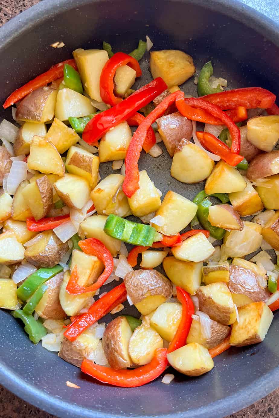 stovetop potatoes and onions