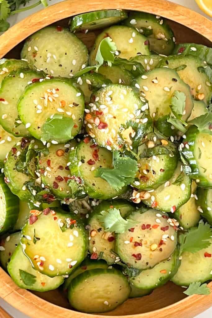 sweet and spicy cucumber recipe